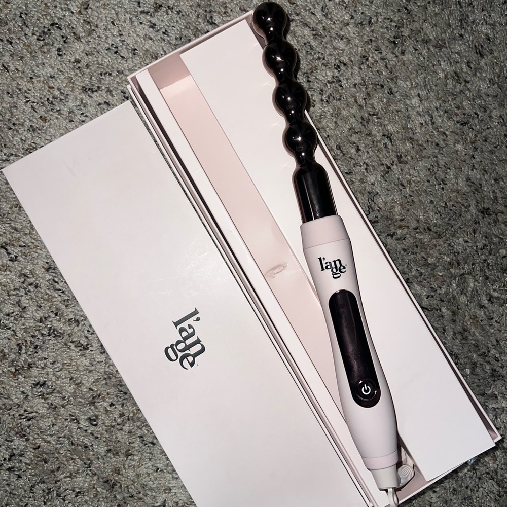 L'ange Black and Pink Curling bubble Wand